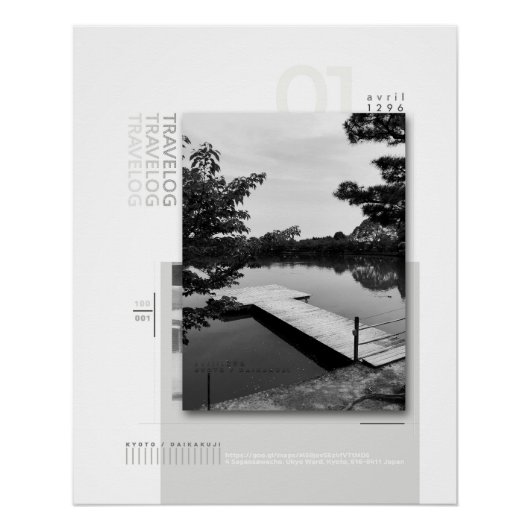 travelog_1 glanzend poster (Voorkant)