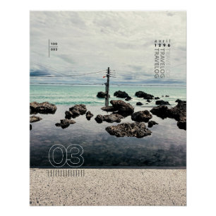 travelog_3 glanzend poster