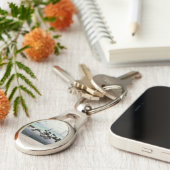 Travelog_3 Metaal Sleutelhanger (Zijkant)