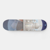 Travelposter voor logo over Indiase wereldpictogra Persoonlijk Skateboard (Horizontaal)