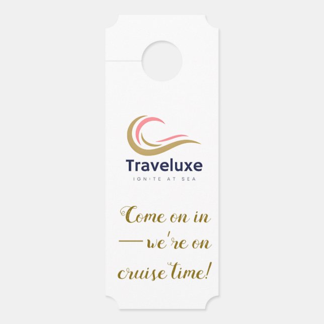 Traveluxe Ignite at Sea grote deurhanger (Voorkant)