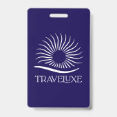 Traveluxe waarde bagagelabel ✈️ badge (Voorzijde)
