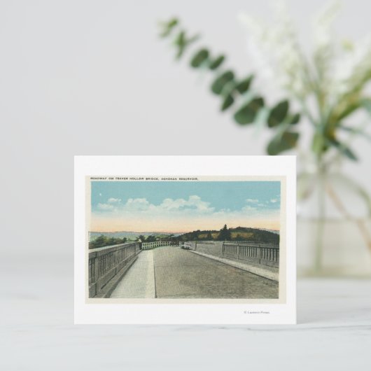 Traver Hollow Bridge Uitzicht Briefkaart (Staand voorkant)
