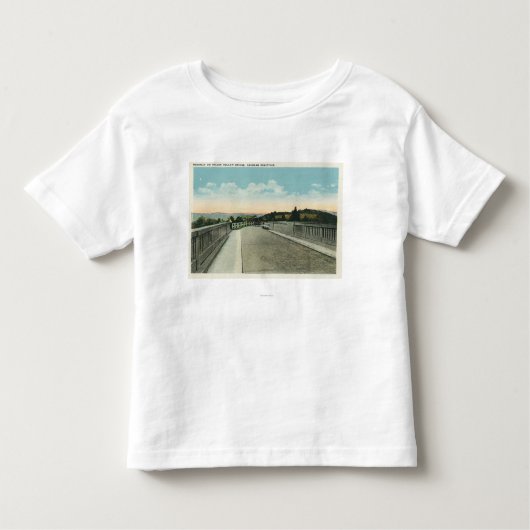 Traver Hollow Bridge Uitzicht Kinder Shirts (Voorkant)
