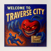 TRAVERSE CITY 20 X 20 INCH LEGPUZZEL.