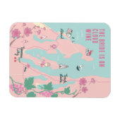 Traverse City Cloud Wijn Bachelorette Magneet (Horizontaal)