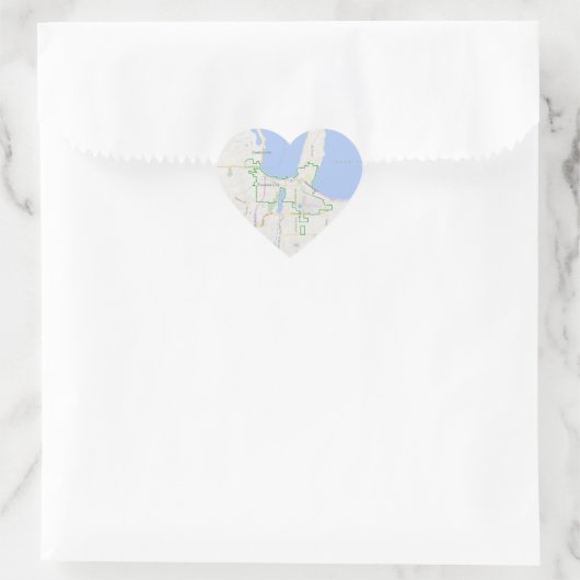 Traverse City Heart Kaart Stickers (Tas)