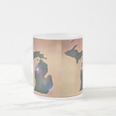 Traverse City Love op de Michigan-mok Matglas Koffiemok (Voorkant links)