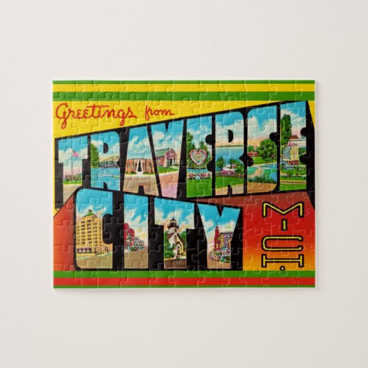 Traverse City Michigan 8x10 Legpuzzel (Horizontaal)