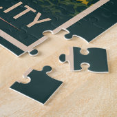 Traverse City Michigan Illustratie Reiskunst Legpuzzel (Zijkant)