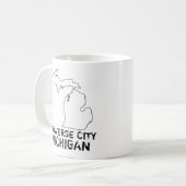 Traverse City Michigan Koffiemok (Voorkant links)