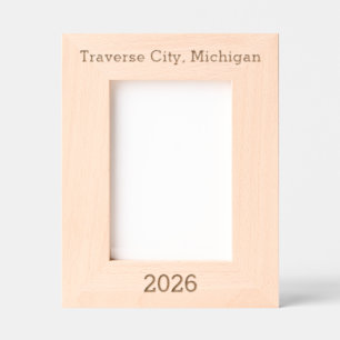 Traverse City Michigan - Laser Gegraveerde Lijst Lijstjes