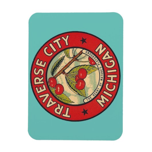 Traverse City, Michigan Magnet Magneet (Verticaal)