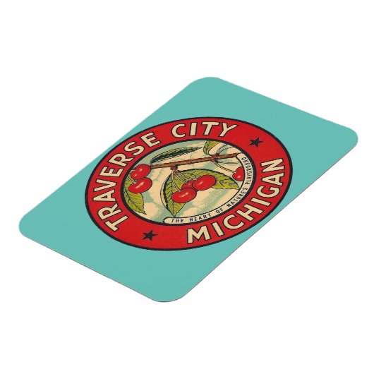 Traverse City, Michigan Magnet Magneet (Linkerzijde)