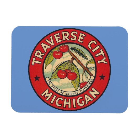 Traverse City, Michigan Magnet Magneet (Horizontaal)