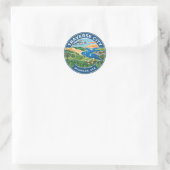 Traverse City Michigan Ronde Sticker (Tas)