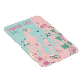 Traverse City Michigan Wijn en Kersen Kaart Magneet (Rechterzijde)