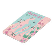 Traverse City Michigan Wijn en Kersen Kaart Magneet (Linkerzijde)