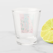 Traverse City Michigan Wijn en Kersen Kaart Shot Glas (Achterkant)