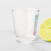 Traverse City Michigan Wijn en Kersen Kaart Shot Glas (Links)