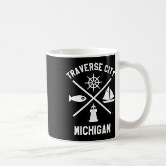 Traverse City Northern Michigan T-shirt Zeilboot Koffiemok