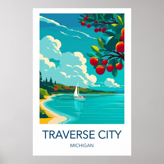 Traverse City Reisposter Poster (Voorkant)