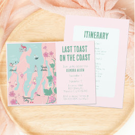 Traverse City Wijn Thema Bachelorette Party Kaart