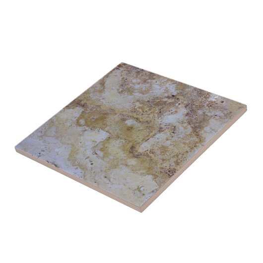 travertijn tegeltje (Zijkant)