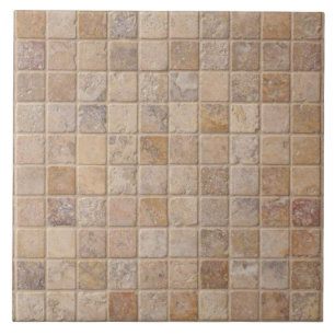 Travertine Mosaic Pattern Ceramic Tegel Tegeltje