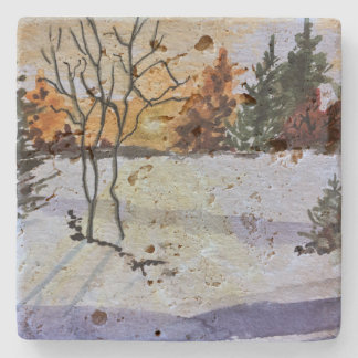 Travertine Onderzetter