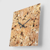 Travertine Stone Kijk Vierkante Klok (Hoek)