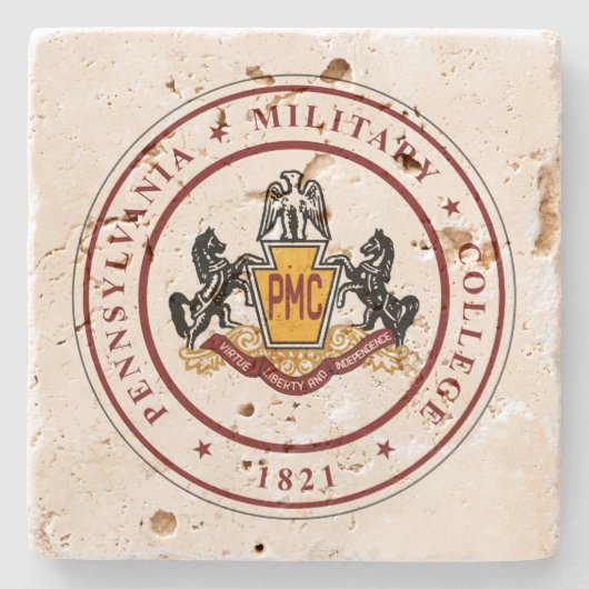 + Travertine Stone-Onderzetter (4-penseelkeuzes) Stenen Onderzetter (Voorkant)