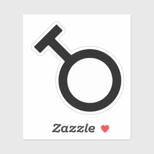 Travesti Gender Symbol Sticker (Vel)