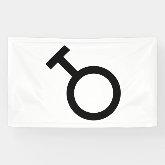 Travesti-gendersymbool Spandoek (Horizontaal)