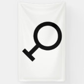 Travesti-gendersymbool Spandoek (Verticaal)
