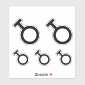 Travesti-gendersymbool Sticker (Vel)