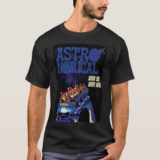 Travis Astroworld Concert Poster Poster T-shirt (Voorkant)