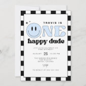 TRAVIS Een Gelukkige Glimlach Gezicht Eerste Verja Kaart (Voorkant)