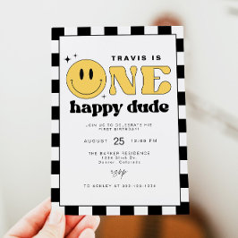 TRAVIS Een Gelukkige Glimlach Gezicht Eerste Verja Kaart