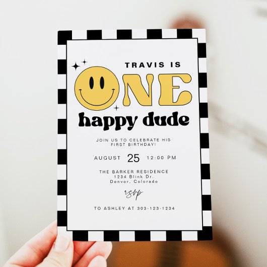 TRAVIS Een Gelukkige Glimlach Gezicht Eerste Verja Kaart