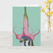 Travis het Amerikaanse torenvalk wenskaart Kaart (Gele Bloem)