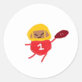 Travis Kale Spudball Ronde Sticker