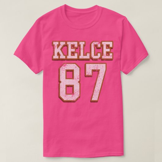 Travis Kelce Jersey Achterzijde Afdrukken T-shirt (Design voorkant)