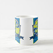 Travis letter T heraldiek groen blauw naam beteken Koffiemok (Center)