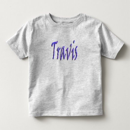 Travis, naam, logo kinder shirts (Voorkant)
