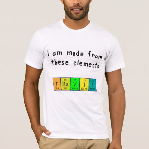 Travis periodiek table name shirt