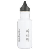 Travis: periodiek teerbaar waterflesje waterfles (Links)