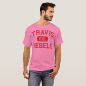 Travis - Rebellen - High School - Austin Texas T-shirt (Voorkant volledig)