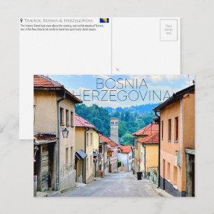 Travnik, Bosnië & Herzegovina Reisansichtkaart Briefkaart