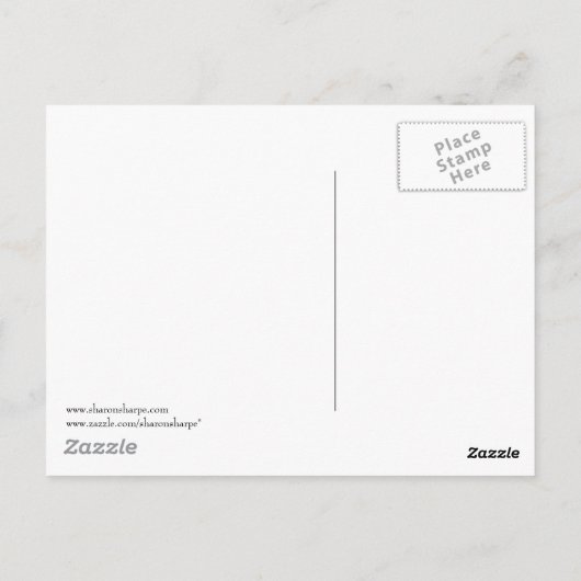 TRAVOIS DOOR SHARON SHARPE BRIEFKAART (Achterkant)